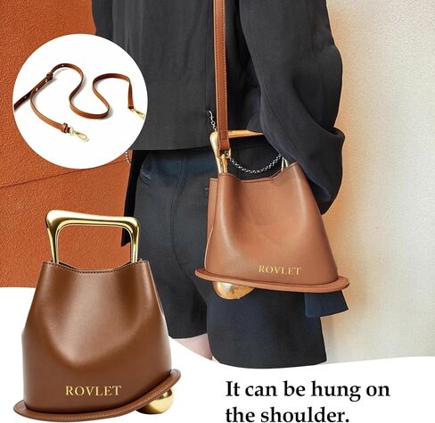 Bucket Bag for Women Retro Crossbody Bags Trendy Vegan Leather Shoulder Purses Designer Ladies Handbag in Kuwait