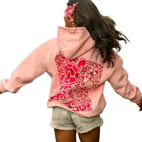 QYZ-Top Preppy Embroidered Hoodies Women Teen Girls Cute Ocean Graphic Hoodied Sweatshirt Y2K Long Sleeve Oversized Tops in Saudi Arabia