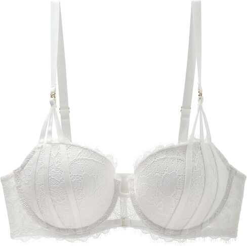 Push Up Bra for Women Lace Underwire Padded Bra Add one Cup Lift Comfortable Everyday Bra in Saudi Arabia