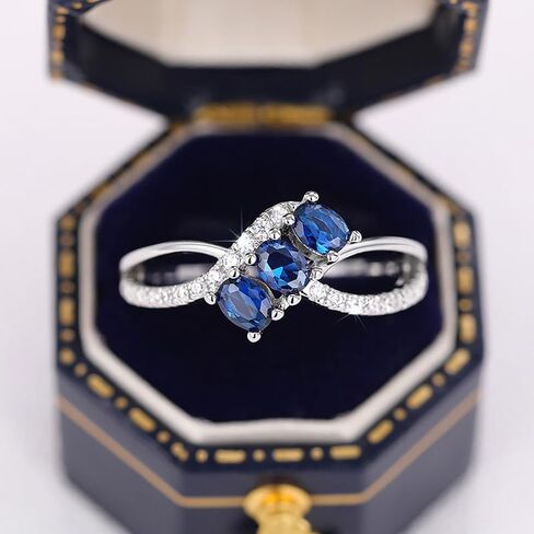 1pc Three Oval Shiny Zirconia Geometric Ring-shaped Rings for Women Exquisite Light Luxury Rings Ladies Fine Jewelry Daily Life Dating Decor For Prom Party in Saudi Arabia