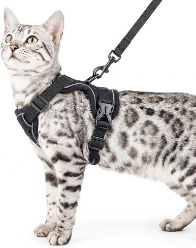 Cat Harness and Leash Set, Escape Proof Cat Vest, Grey, XL in Saudi Arabia