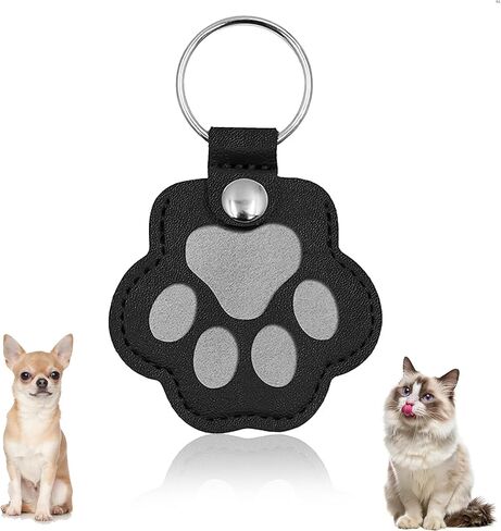 3 Pcs Dog Fur Storage Keychain, Dog Hair keychainPet Paw Shaped Leather KeychainPet Hair Keepsake Keyring, Pet Memorial Gifts in Saudi Arabia