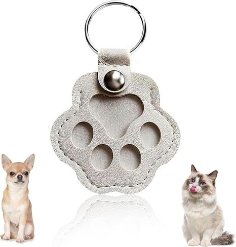 3 Pcs Dog Fur Storage Keychain, Dog Hair keychainPet Paw Shaped Leather KeychainPet Hair Keepsake Keyring, Pet Memorial Gifts in Saudi Arabia