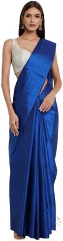 Women's Pure Raga Tissue Cotton Handloom Traditional Saree with Unstitched Blouse Piece in Saudi Arabia