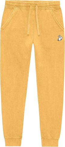 DALIX Heartly Ghost Embroidery Washed Midweight Jogger Fleece Sweatpants Soft Lounge Pant Drawstring Waistband Pockets Womens in Saudi Arabia