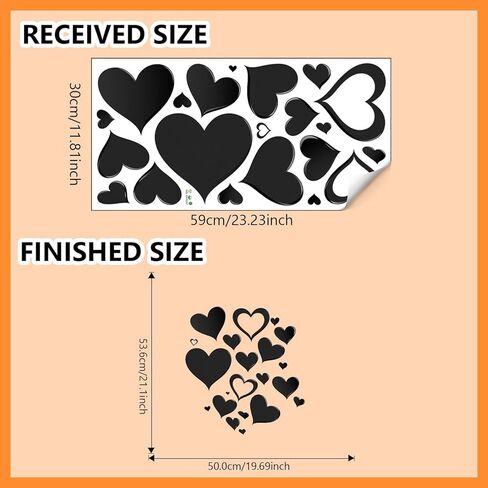 Valentines Day Love Heart Window Clings Romantic Wall Decor Stickers Removable Valentines Day Self-Adhesive Love Heart Decals DIY Wall Clings for Couple Gift Date Night Decor 1 Sheet in Saudi Arabia
