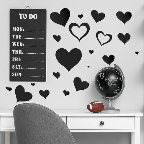 Valentines Day Love Heart Window Clings Romantic Wall Decor Stickers Removable Valentines Day Self-Adhesive Love Heart Decals DIY Wall Clings for Couple Gift Date Night Decor 1 Sheet in Saudi Arabia