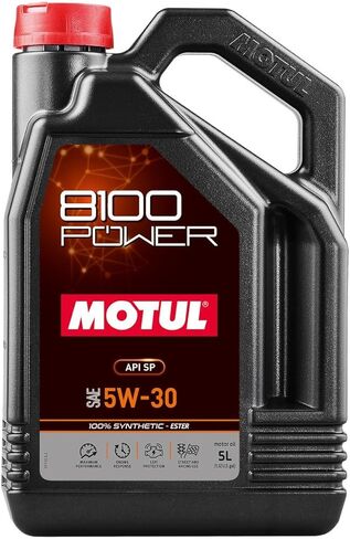 زيت محرك موتول 8100 باور 5W-50 5 لتر 100% استر صناعي in Saudi Arabia