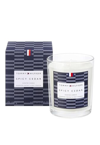 Tommy Hilfiger Home Collection Spicy Cedar Candle 180GR in Saudi Arabia