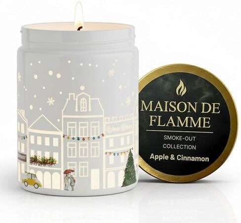Vanilla & Strawberry Scented Candle (White Jar), 40-Hour Burn, Dual Light Glow, Premium Soy Wax Blend, Dessert-Inspired Aromatherapy Candle for Bedroom & Bathroom – 7oz (200g) in Saudi Arabia