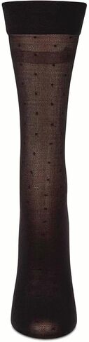 MeMoi 3 Pair Women's Sheer Dot and Opaque Solid Trouser Socks in Saudi Arabia