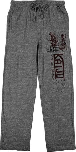 Godzilla Kaiju Men's Heather Gray Sleep Pajama Pants in Saudi Arabia