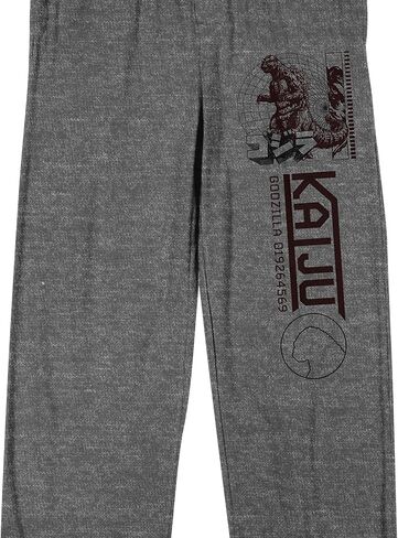 Godzilla Kaiju Men's Heather Gray Sleep Pajama Pants in Saudi Arabia