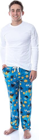 Sesame Street Men's Cookie Monster Tie Dye Adult Sleep Lounge Pajama Pants (XX-Large) Blue in Saudi Arabia