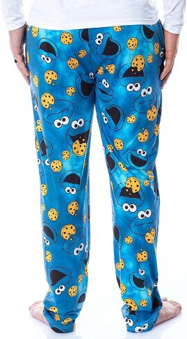 Sesame Street Men's Cookie Monster Tie Dye Adult Sleep Lounge Pajama Pants (XX-Large) Blue in Saudi Arabia