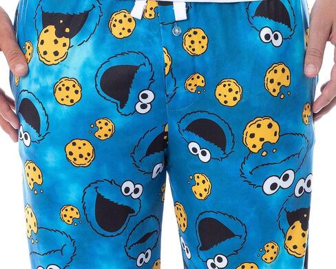 Sesame Street Men's Cookie Monster Tie Dye Adult Sleep Lounge Pajama Pants (XX-Large) Blue in Saudi Arabia