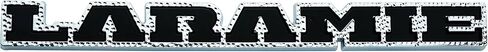 1Pc 2019 2020 Laramie Emblem 3D Badge Tailgate Rear Nameplate Sticker Replacement for 1500 2500 68282678AB (Black) in Saudi Arabia
