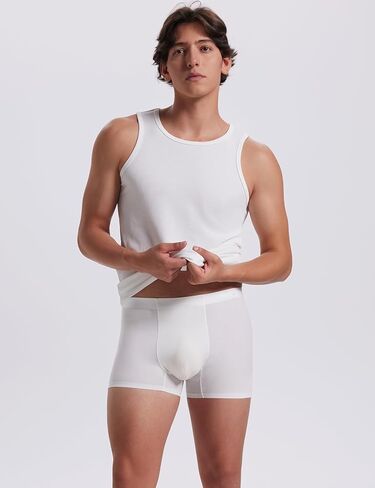 Men's Boxer Breifs Underwear, Ultra Soft Cotton Underwear with ComfortFlex Waistband Seamless Boxers for Men in Saudi Arabia