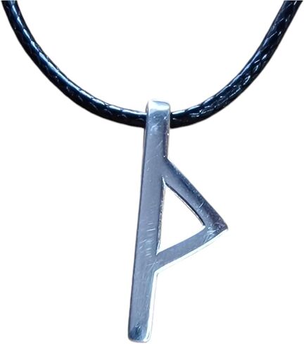 قلادة Valhalla Viking مع Rune for Women and Men 925 Sterling Silver - تميمة حماية المجوهرات Nordic Nordic (Tiwaz) in Kuwait