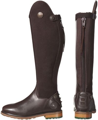 Dover Saddlery Ladies' Bellevue Tall Boots, Size 8, Brown in Saudi Arabia