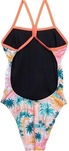 بدلة سباحة Speedo Girls The One مطبوعة 830 قطعة واحدة، طباعة شجرة النخيل، مقاس 26 (العمر 7-8) in Saudi Arabia