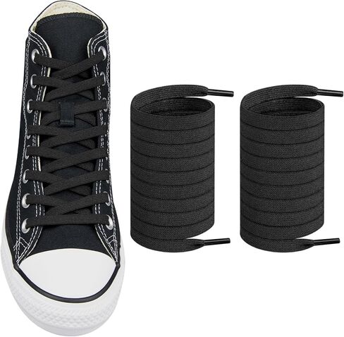 Elastic Shoe Laces for Converse High Top and Low Top Flat Stretchy Bungee Replacement Shoelaces in Kuwait