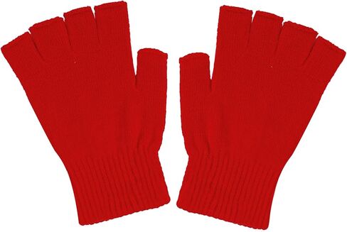 SHEVERCH Winter Half Finger Knit Gloves for Men Women Warm Fingerless for Cold Weather in Saudi Arabia