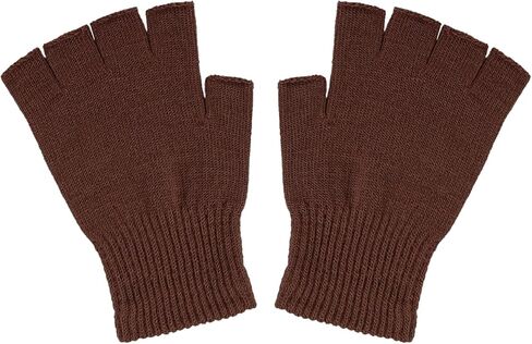 SHEVERCH Winter Half Finger Knit Gloves for Men Women Warm Fingerless for Cold Weather in Saudi Arabia