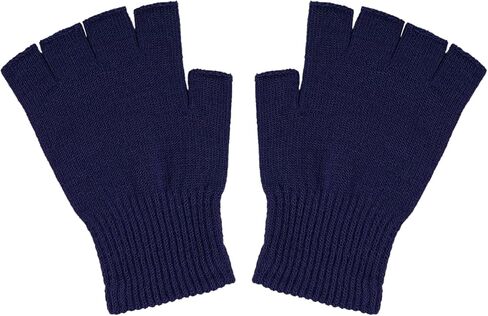 SHEVERCH Winter Half Finger Knit Gloves for Men Women Warm Fingerless for Cold Weather in Saudi Arabia