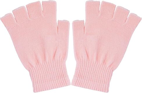 SHEVERCH Winter Half Finger Knit Gloves for Men Women Warm Fingerless for Cold Weather in Saudi Arabia