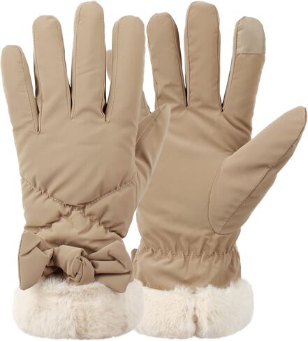 Womens Water Proof Warm Snow Ski Gloves Touchscreen Winter Biking Gloves in Saudi Arabia