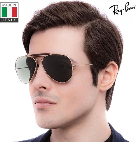 Ray-Ban RB3029 OUTDOORSMAN HAVANA COLLECTION نظارات شمسية على شكل طيار للرجال والنساء مع مجموعة نظارات RAYBAN الرسمية in Saudi Arabia