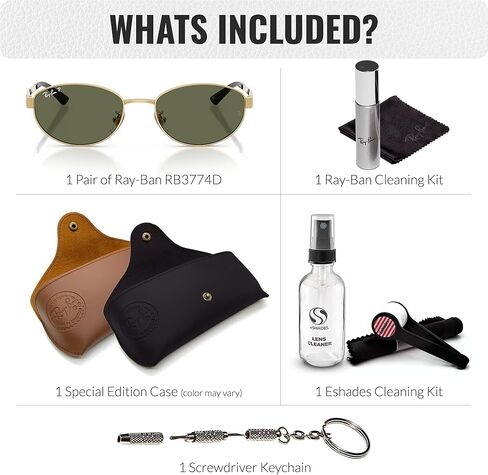 RAY-BAN RB3774D Oval Shaped Sunglasses With Official Rayban Eyewear Kit in Kuwait