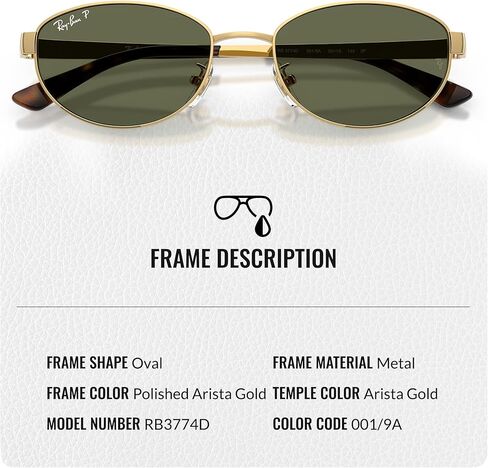 RAY-BAN RB3774D Oval Shaped Sunglasses With Official Rayban Eyewear Kit in Kuwait