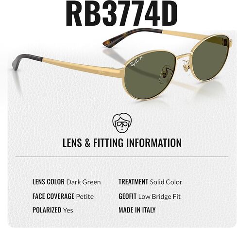 RAY-BAN RB3774D Oval Shaped Sunglasses With Official Rayban Eyewear Kit in Kuwait