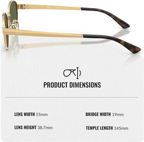 RAY-BAN RB3774D Oval Shaped Sunglasses With Official Rayban Eyewear Kit in Kuwait
