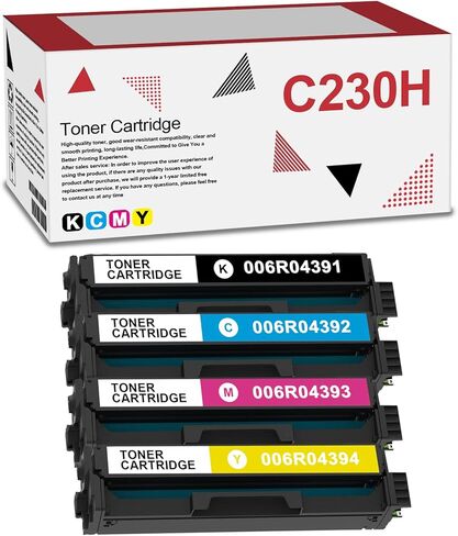 XC4140 XC4150 Toner Cartridges with Chip Compatible with XC4140 XC4150 XC4143 XC4153 Printer (24B6717 24B6718 24B6719 24B6720,4 Packs,Black Cyan Magenta Yellow) in Saudi Arabia