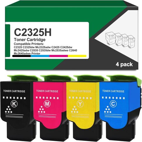 XC4140 XC4150 Toner Cartridges with Chip Compatible with XC4140 XC4150 XC4143 XC4153 Printer (24B6717 24B6718 24B6719 24B6720,4 Packs,Black Cyan Magenta Yellow) in Saudi Arabia