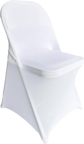2pcs Spandex Folding Chair Cover Covers Stretch Chair Protectors for Wedding Party Events (2, Black) in Saudi Arabia