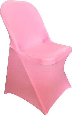 2pcs Spandex Folding Chair Cover Covers Stretch Chair Protectors for Wedding Party Events (2, Black) in Saudi Arabia