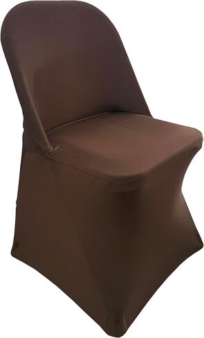 2pcs Spandex Folding Chair Cover Covers Stretch Chair Protectors for Wedding Party Events (2, Black) in Saudi Arabia