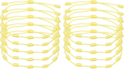 PATIKIL 10 Pcs Adjustable Cord Bracelet String, 7 Knot Good Luck Cord Handmade Braided String Protection for Women DIY DIY Wrist Jewelry Making, 13-26cm Long in Kuwait
