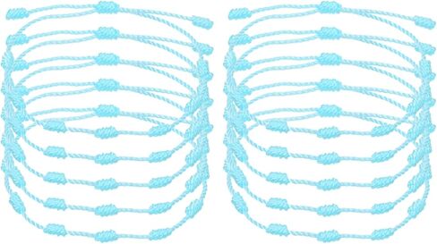 PATIKIL 10 Pcs Adjustable Cord Bracelet String, 7 Knot Good Luck Cord Handmade Braided String Protection for Women DIY DIY Wrist Jewelry Making, 13-26cm Long in Kuwait