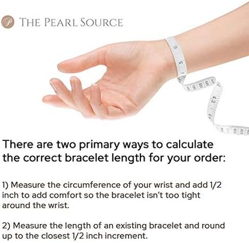 The Pearl Source Sterling Silver AAAA Quality Round White Freshwater Cultured Pearl Double Strand Bracelet for Women in Saudi Arabia