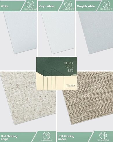 مجموعة عينات قماش Yoolax مكونة من 3 قطع، عينات قماش ممتازة متعددة الألوان مثالية للستائر الذكية المخصصة وستائر مسار اللوحة والستائر الرأسية in Kuwait