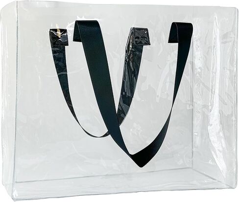 Holographic PVC Beach Bag Waterproof - 18×13×6inch Large Clear Tote for Women Men Pool Travel Sandproof Carry All in Saudi Arabia