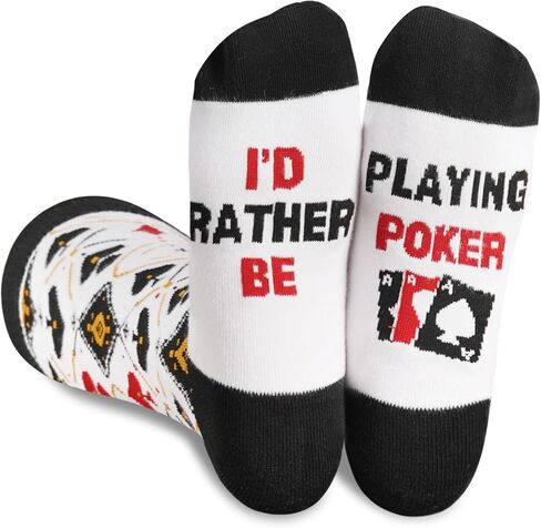 هدايا InnoBeta Poker، هدايا لمحبي البوكر في أعياد الميلاد وعيد الميلاد، جوارب طاقم مقاس واحد in Kuwait