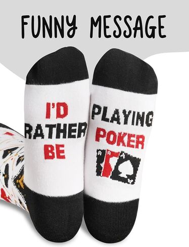هدايا InnoBeta Poker، هدايا لمحبي البوكر في أعياد الميلاد وعيد الميلاد، جوارب طاقم مقاس واحد in Kuwait