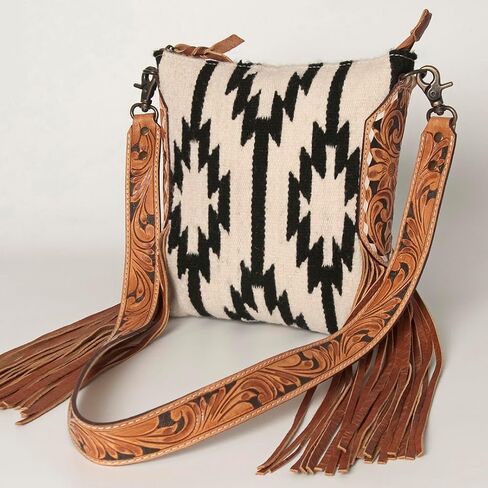 American Darling Messenger Hand Tooled Saddle Blanket Genuine Leather Women Bag Western Handbag Purse in Saudi Arabia