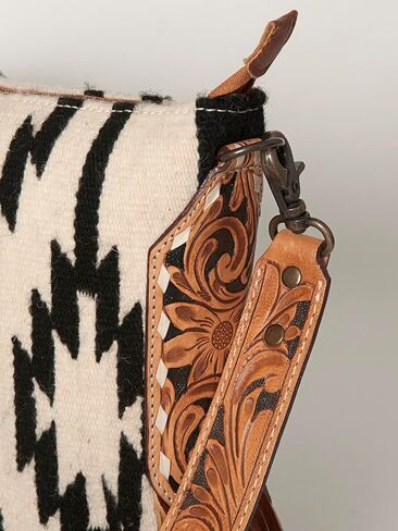American Darling Messenger Hand Tooled Saddle Blanket Genuine Leather Women Bag Western Handbag Purse in Saudi Arabia